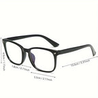 3 Pairs of Y2K Style Fashionable Transparent Lens Glasses Suitable for Daily Wear for Both Men and Women