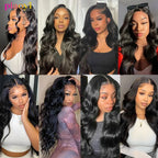 Body Wave Bundles And Closure Human Hair Bundles With Closure 20 22 24 Inch  Raw Human Hair Weave Extensions Closure Human Hair