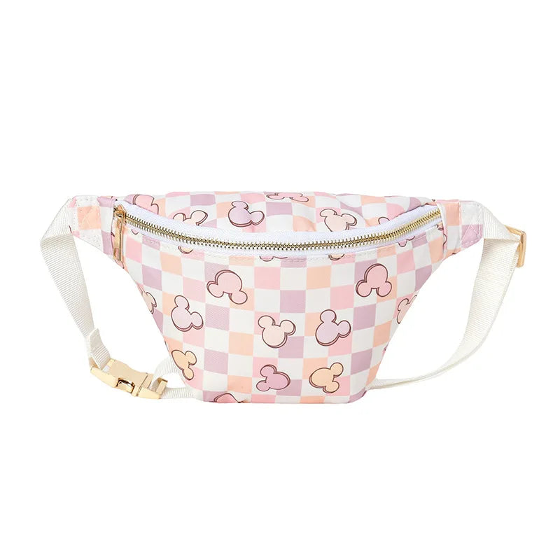 Disney Mickey New Women's Waist Bag Luxury Brand Fashion Women's Messenger Bag Cartoon Cute Women's Chest Bag High Quality
