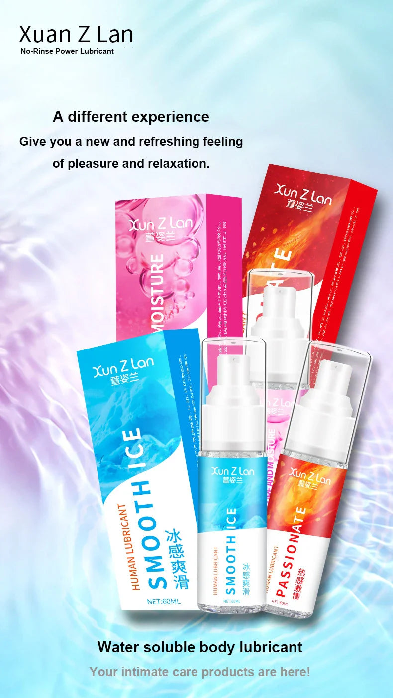 60ML Ice Hot Lubricant â€?Water-Based Formula for Anal Play, Sensual Ice and Heat Sensations with Sex Toys