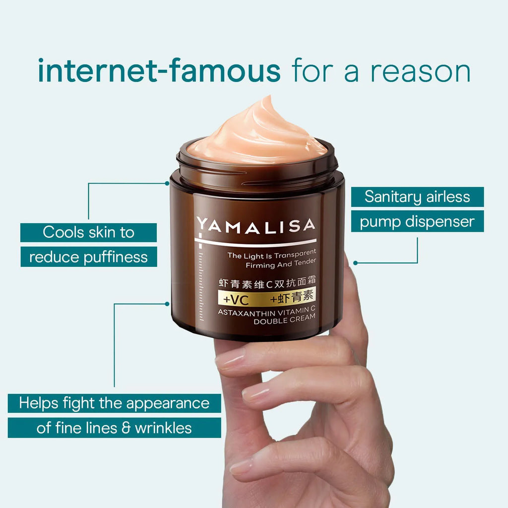 100g Astaxanthin Double Anti Wrinkle Vitamin C Fade Fine Lines Retinol Face Cream Lifting Firming Nourish Skin Care Products