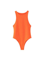 2025 summer solid sexy bodycon women bodysuits female 8 color green slim casual bodysuit chic lady club short playsuits femme