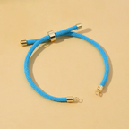 10Pcs Twisted Nylon Cords Bracelet Adjustable Extension Tail Chain Connector For DIY Handmade Jewelry Making Accessories