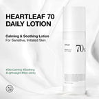 Anua Heartleaf 70 Lotion, Face Moisturizer with Hyaluronic Acid for Sensitive Skin, Lightweight, Korean Skin Care