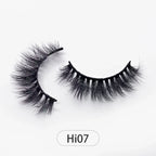 Dropshipping Reuseable Natural Long 12-15mm 3D Faux Mink Lashes Fluffy Volume False Eyelashes Cruelty Free Wispy Makeup Lashes