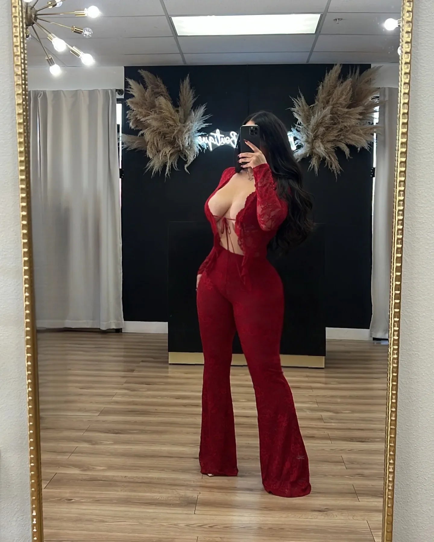 2025 Women's Set Long Sleeve Lace See Through Shirt + Long Pants Street Evening Sexy Two 2Piece Sets Outfits Tracksuit