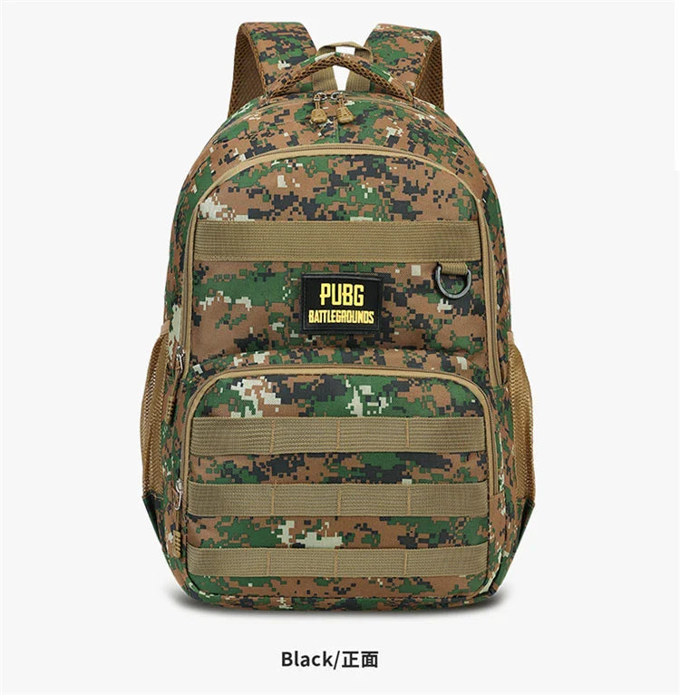 Camouflage Tactical Backpack for Men Large Capacity Outdoor PUBG Style Waterproof Travel School Bag Multifunctional for Daily Us