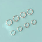 2pcs Authentic Real 925 Sterling Silver Open Jump Rings O Ring Connector for DIY Bracelet Necklace Earring Jewelry Craft Making