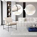 Accent Chair Living Room Chairs Accent Chairs Set of 2 Comfy Reading Chair for Bedroom Upholstered Lounge Chair Mid Century