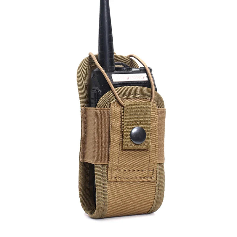 1pc Tactical Radio Walkie Talkie Pouch Magazine Waist Bag Holder Pack Airsoft Hunting Camping Interphone Holster Bag