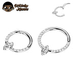 ASTM F136 Titanium Nose Rings Septum Piercing 16G Marquise Earring Helix Daith Piercing Punk Implant Grade Titanium Body Jewelry