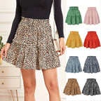 2025 Hot Sexy Ins Women's High Waist Fashion Printed Skirt Bohemian Style Small Floral A-line Female Mini Skirts Womens