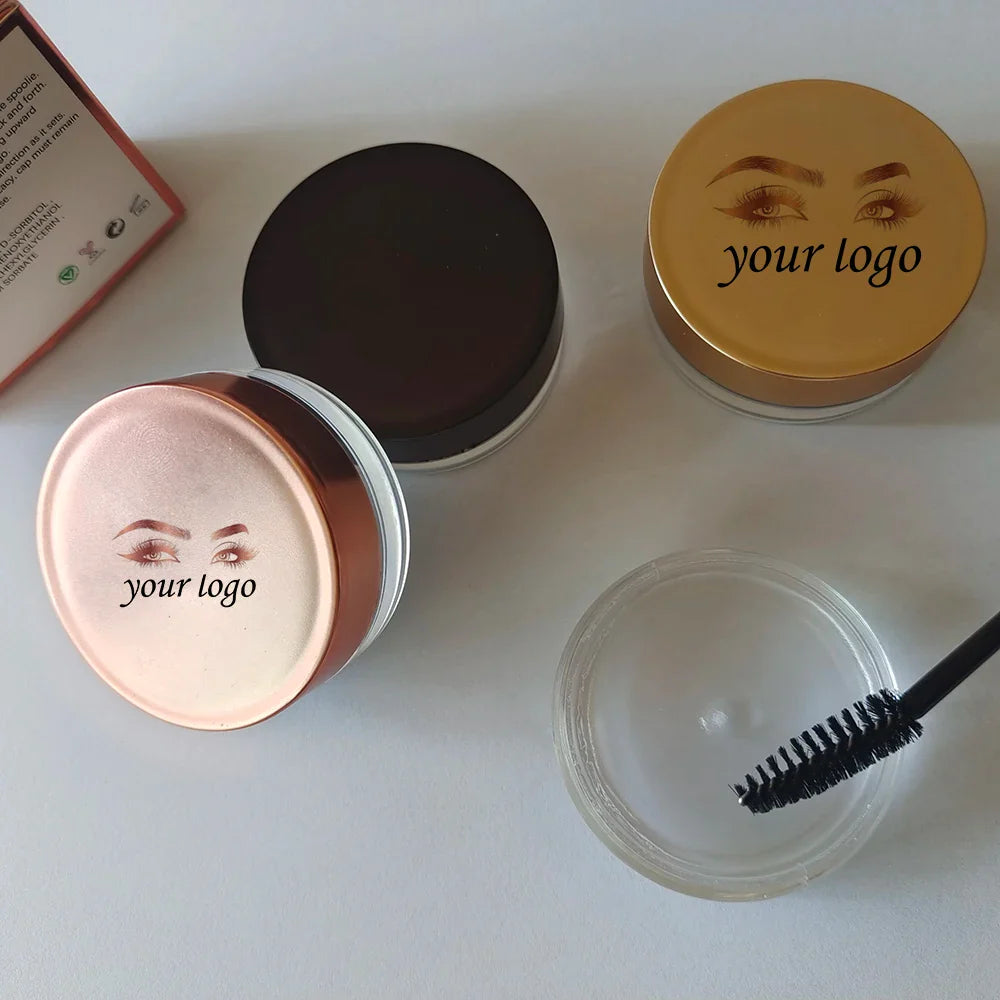 Custom Eyebrow Styling Gel Eye brow Sculpt Soap Waterproof Private Label Transparent Wax Set Brow  Soft Gel Eyebrow Makeup