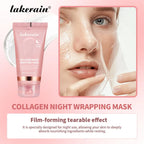 Collagen Peel-off Mask Moisturizing Deep Cleansing Anti Wrinkle Face Skin Care Masks Hydrating Overnight Collagen Mask Cream.