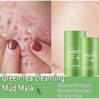 Green Tea Remove Blackhead Solid Mask Dispel Acne Blemish Cleansing Stick Mask Shrink Pores Tighten Whitening Repair Skin Care