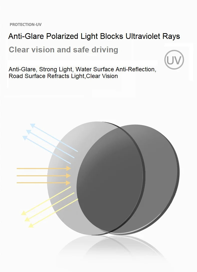 1/2PCS Night Vision Glasses Men Anti-Glare Driving Goggle Half Frame Polarized Sunglasses for Driver UV400 Day and Night Glasses