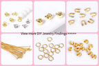 18K Gold Plated Split Rings Connecting Ring Brass Open Jump Rings Accessories For Jewelry DIY Jewelry Material Wholesale