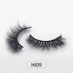 Dropshipping Reuseable Natural Long 12-15mm 3D Faux Mink Lashes Fluffy Volume False Eyelashes Cruelty Free Wispy Makeup Lashes