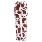 Cow Print High Waist Straight Jeans Women New Comfortable Casual Denim Pants Female Four Seasons Trousers 2024 Trend Streetwear