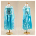 Elsa Dress for Girls 3-10Y Birthday Role Elsa Princess Dress For Kids Halloween 2024 Carnival Easter Party Cosplay Girls Costume
