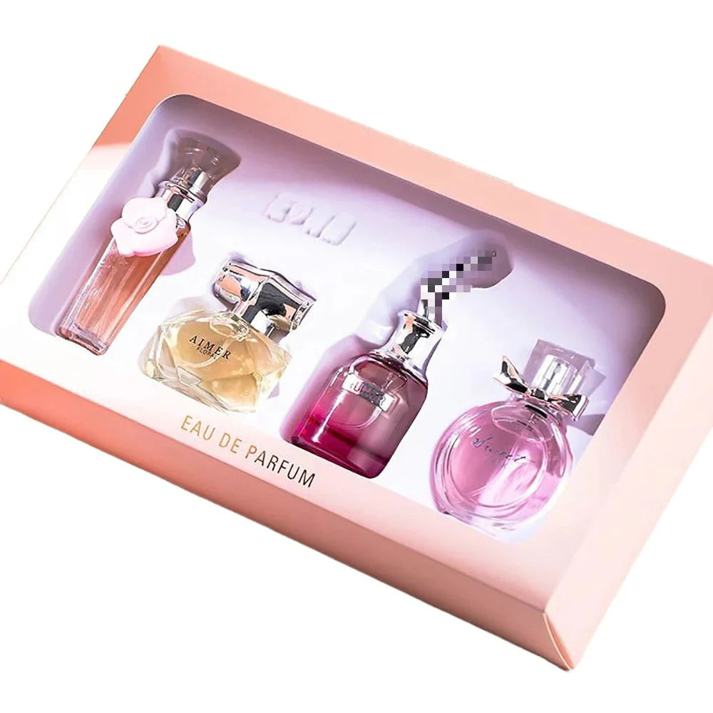 Classic Brand Perfume Women Eau de Parfum Femme 100ml Club De Nuit Perfumes Feminino Gift Box 4Pcs Set Floral Fruity Scent Spray