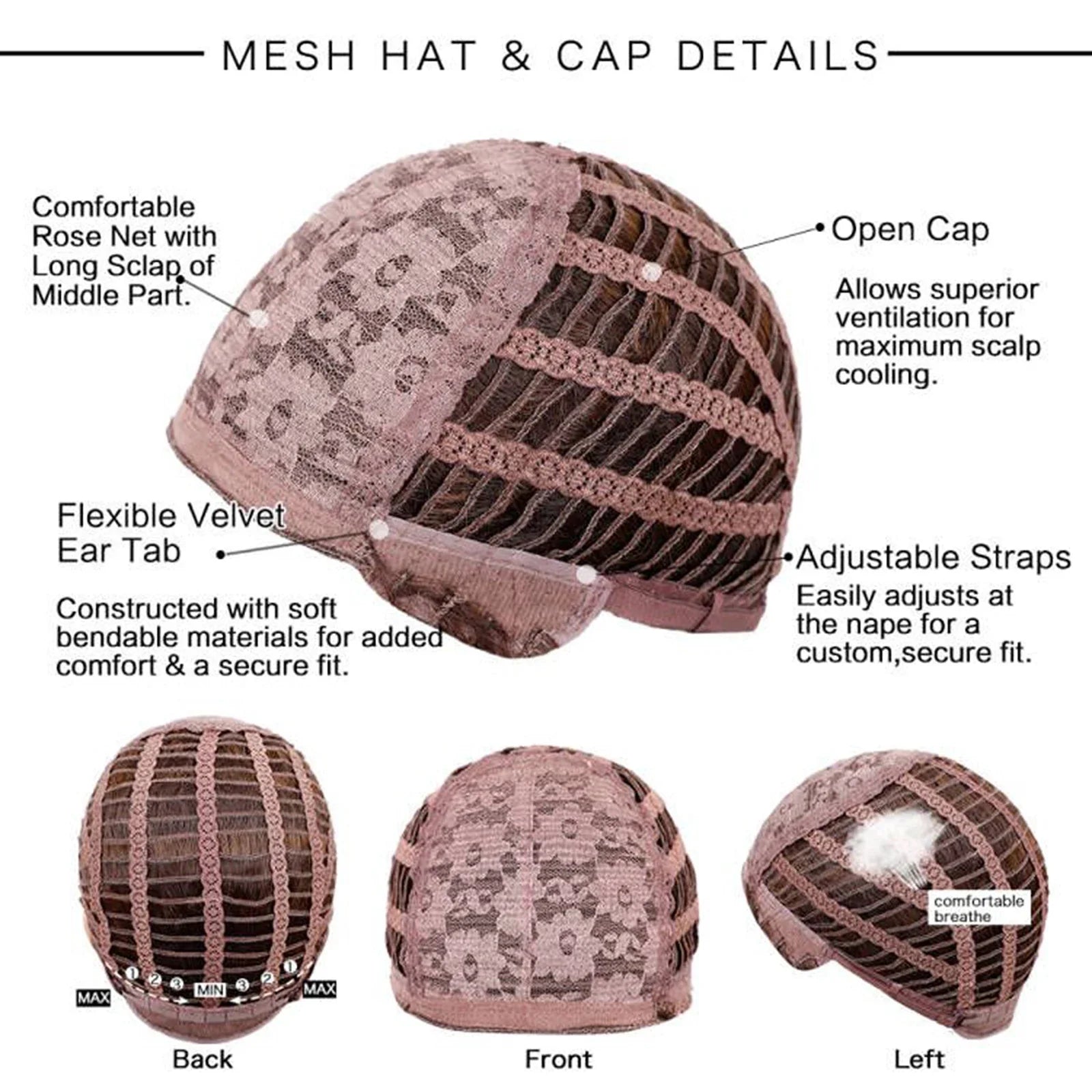 Brown Blonde Highlights Wigs Medium Length Wavy Synthetic Wig With Bangs Natural Body Wave Hair For Women Daily High Temperature