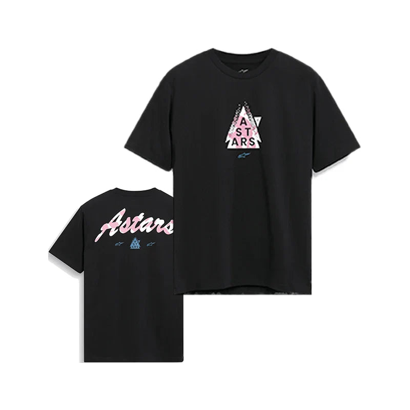 2025 Sports  Cotton T-shirt Summer Men's Alpinestar Letter Print Luxurious Women's Cycling Outdoor Street Short-sleeved Top