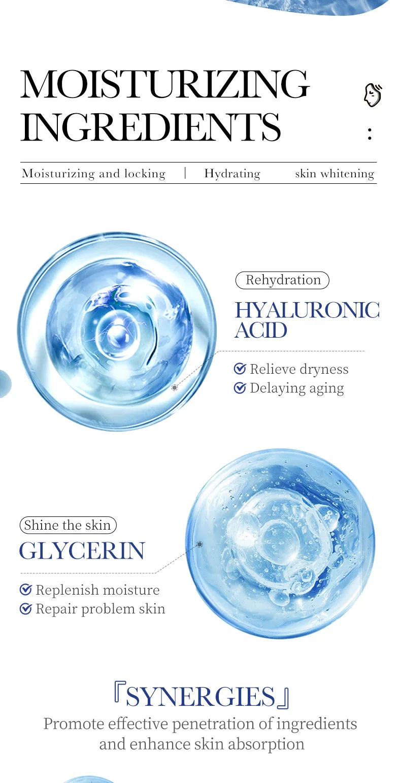 12pcs Hyaluronic Acid Hydrating Facial Mask Sheet Masks For Face Hydrating Shrinking Pores Moisturizing Face Masks Skin Care