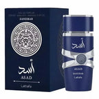 Asad Zanzibar by Lattafa for Men Eau de Parfum Spray 3.4 Oz 100 Ml Fresh, Spicy, Vanilla, Coconut,  New in Box