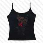 Aesthetic 2023 Goth Crop Top y2k Women Harajuku O Neck Short Sleeve Sweat Shirt Graphic Pattern Fairy Grunge Clothing crop tops