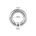 ASTM F136 Titanium PIERC Hinged Segment Hoop Earrings Large size Nose Rings 10G-6G 2.5mm-4mm Seamless Labret Lip Body Piercing