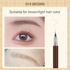 0.01mm Ultra Fine Liquid Eyebrow Pen Long Lasting Black Brown Waterproof Non-smudge Colorfast Natural Eye Brow Makeup Cosmetics