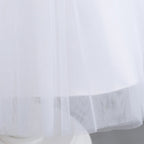 Elegant Girl Fluffy Dress Flower Baby Wedding Ceremony Costume Birthday Outfits White 1st Communion Tutu Gown Kids Gala Clothes