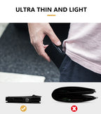 CASEKEY Pink Wallet Slim Minimalist Leather Pop UP Wallet Rfid Blocking Mini Aluminum Automatic Card Holder for Women Men