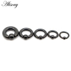 Alisouy 1pc Surgical Steel Captive Hoop Rings BCR Ring Eyebrow Ear Tragus Piercing Nose Closure Nipple Bar Lips Body Jewelry