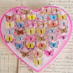 10pcs/lot Children's Cartoon Rings Candy Flower Animal Bow Shape Ring Set Mix Finger Jewellery Rings Kid Girls Toys Anillo