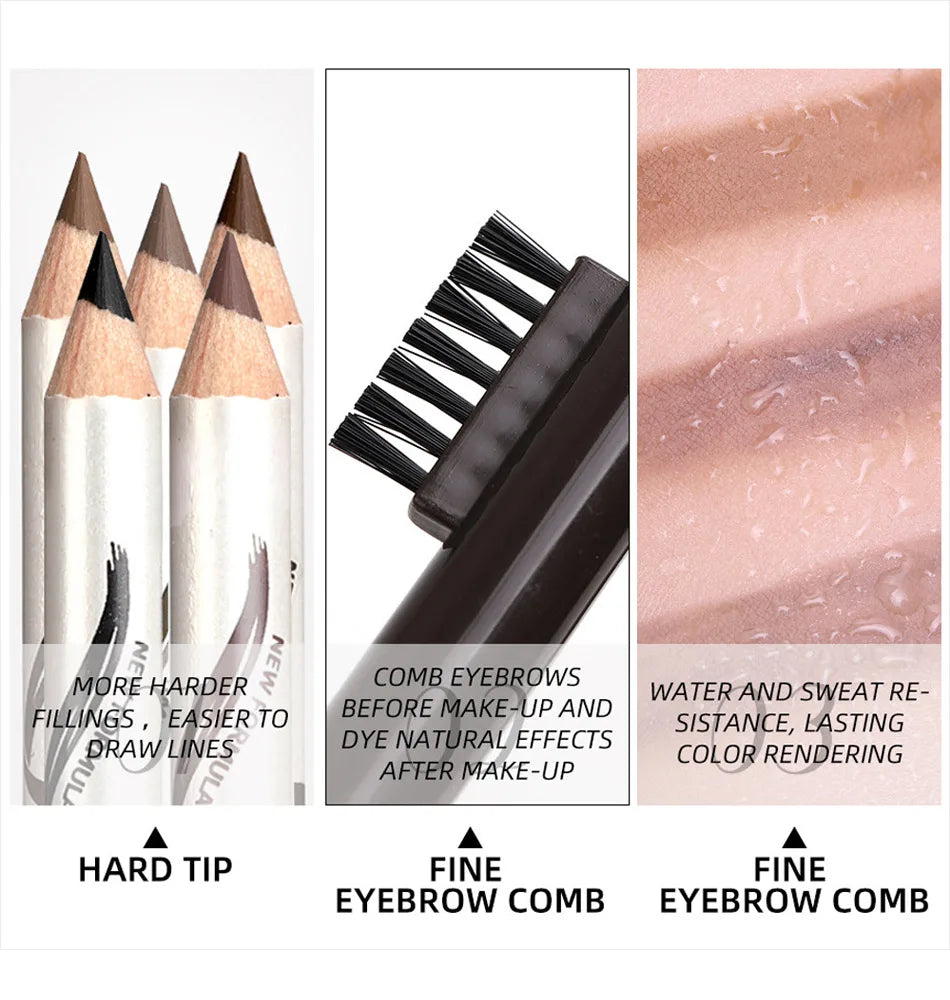 1pcs Eyebrow Pencil Waterproof Art Tint Makeup Eye Brow Pen Enhancers Long Lasting 5 Colors Eyebrow Pen Women Beauty Cosmetic