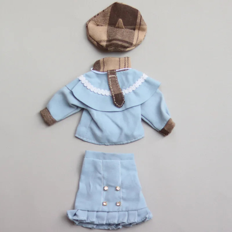 Cartoon Style Clothes Suit for 1/6 Bjd Doll Accesssories for 30cm Baby Doll Dress Up Toys for Children