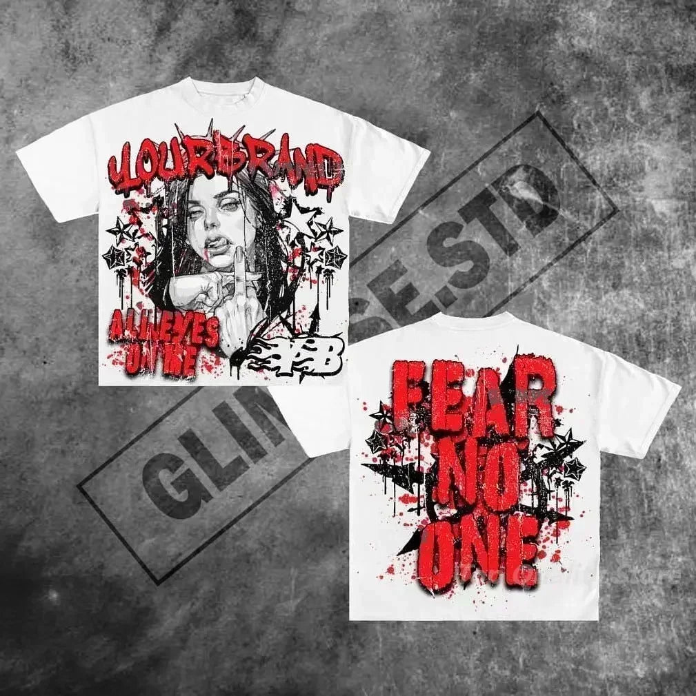 American letter graphic t shirts y2k tops oversized t shirt couples pro choice harajuku gothic streetwear vintage men clothing