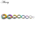 Alisouy 1pc Surgical Steel Captive Hoop Rings BCR Ring Eyebrow Ear Tragus Piercing Nose Closure Nipple Bar Lips Body Jewelry