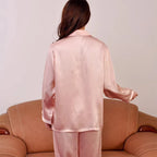 100% Pure Silk Women's Classical Pajama Set Sleepwear Nightgown M L XL YM007