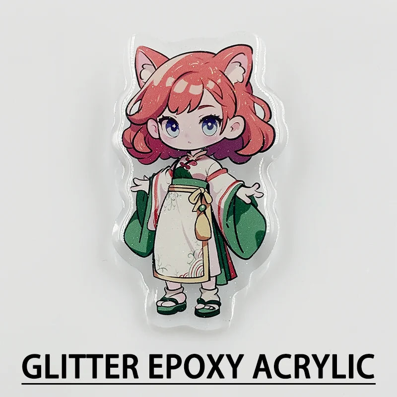 Custom Acrylic Brooches Popular Fashion Clothing Bags Accessories Kids DIY Personalized Design women fathers day gifts Pins