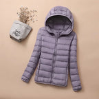 2024 Hooded Jackets Autumn Plus Size 7xl 6xl 5xl Fall Women's Lightweight Water-Resistant Packable Winter Warm Female Down Coats
