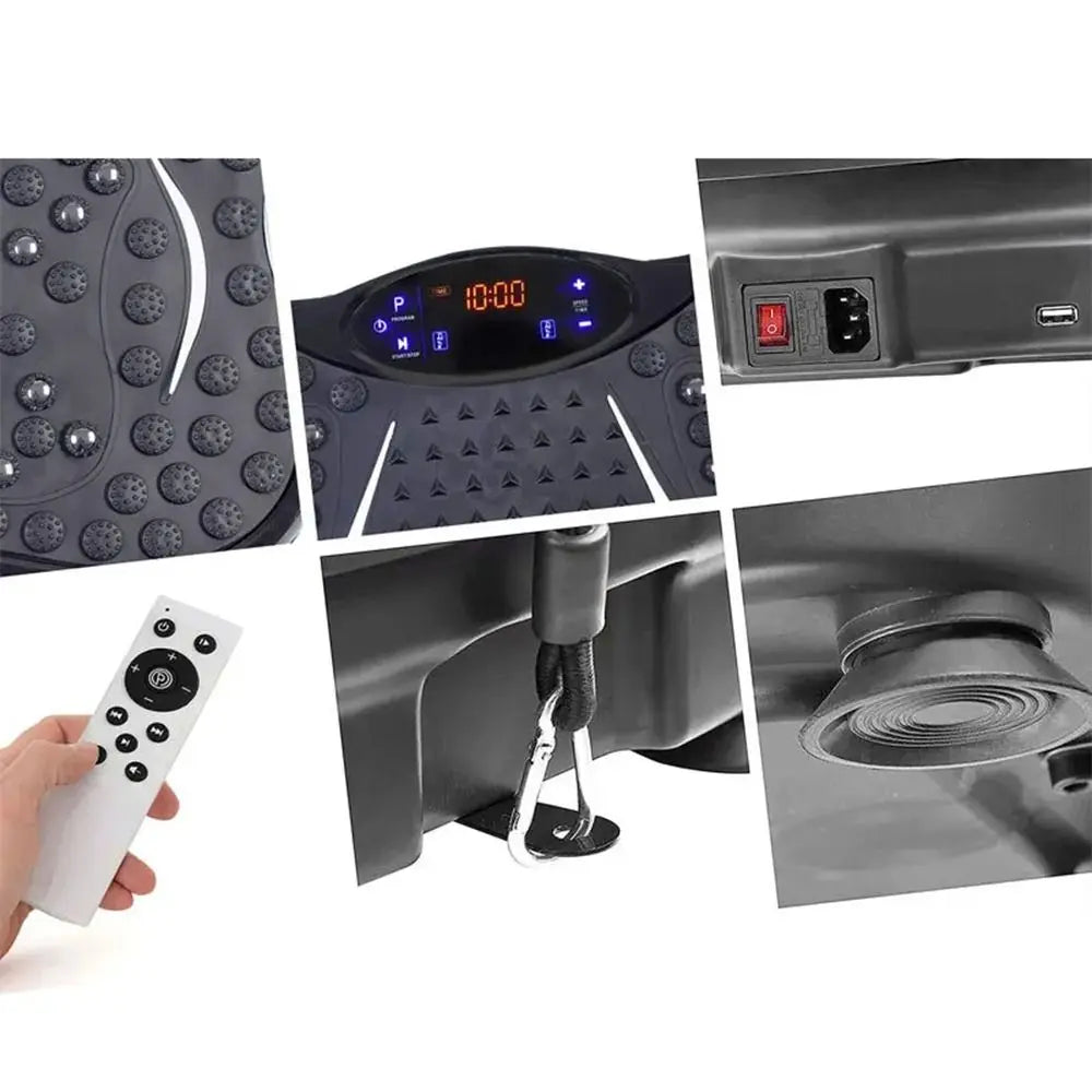 4D Vibration Fat Shaking Machine Music Multifunctional Vibration Platform Plate Mini Cardio Training Weight Loss Machine