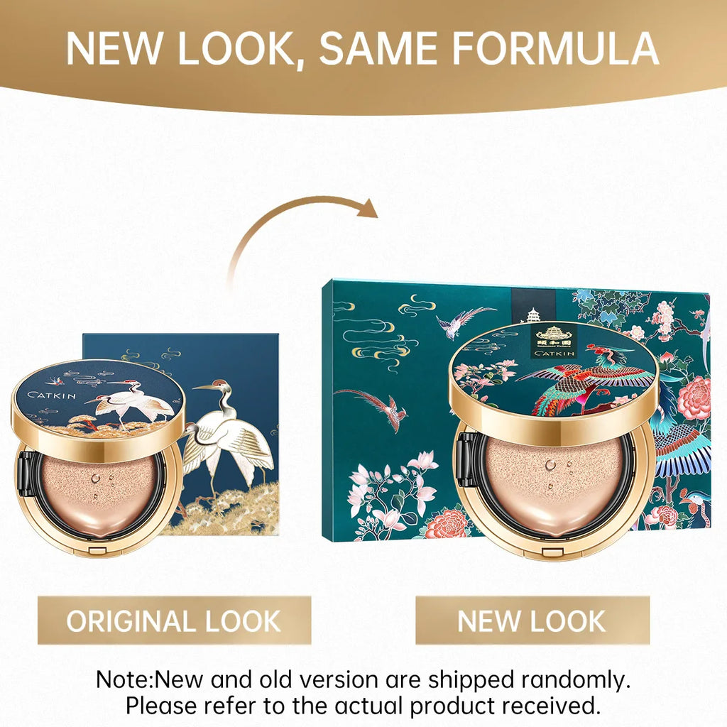 Catkin Phoenix Cushion Foundation Full Coverage, Sheer Satin Finish, Refill Included, Light Beige