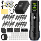 DM Wireless Tattoo Machine Kit Tattoo Pen Kit 4.0MM Stroke 1500mAh High-Capacity Battery For Permanent Makeup Tattoo Gun Kit