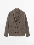 Ethereal costume 2025 massidutti spring new style of Old Money Wind Casual British Soft Double-Breasted V-Neck Knitted Cardigan