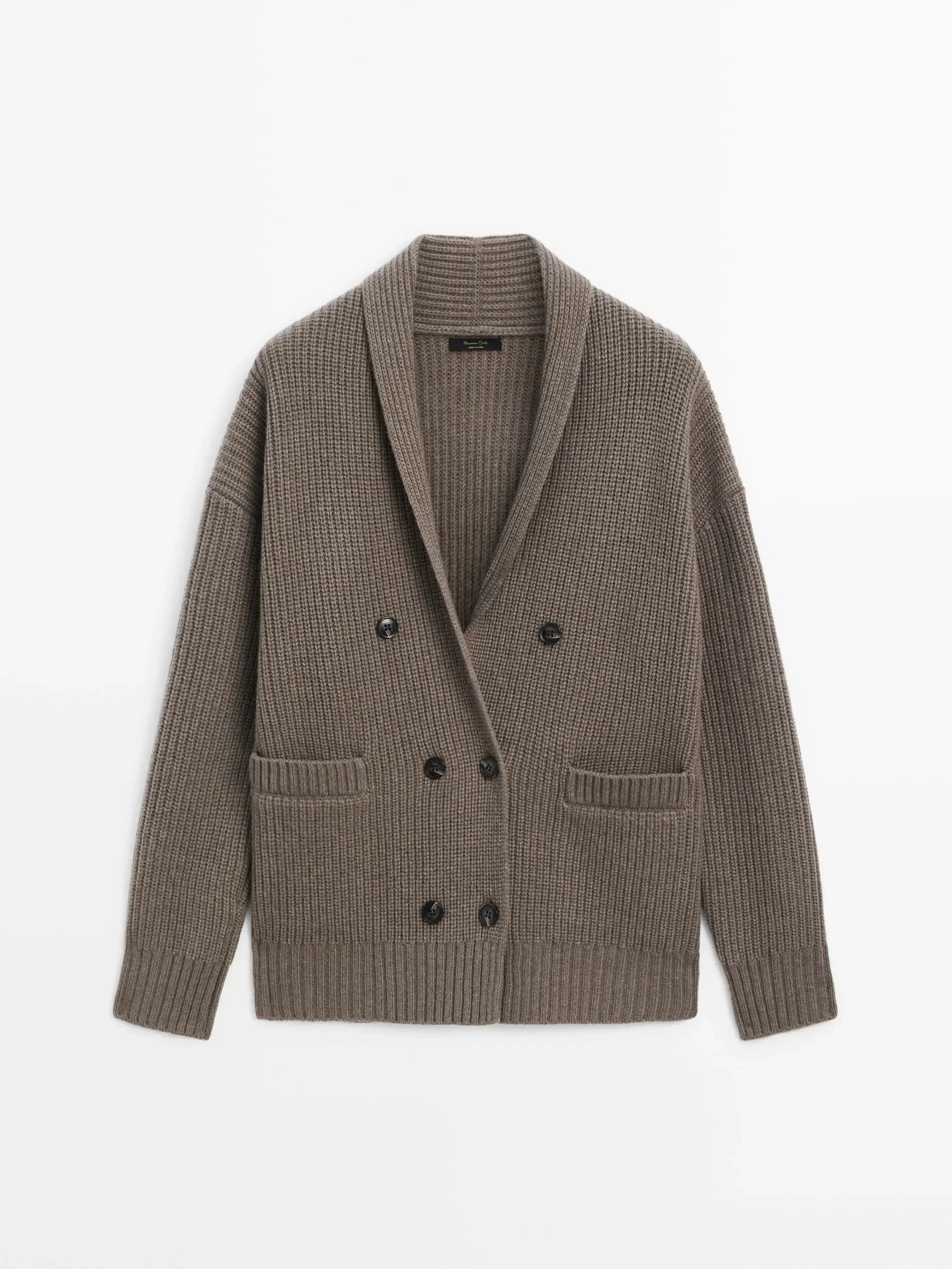 Ethereal costume 2025 massidutti spring new style of Old Money Wind Casual British Soft Double-Breasted V-Neck Knitted Cardigan