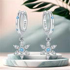 Earrings For Women Silver 925 Fashion Butterfly Snowflake Earrings Cubic Zircon Ear Studs Silver 925 Original Jewelry Gifts