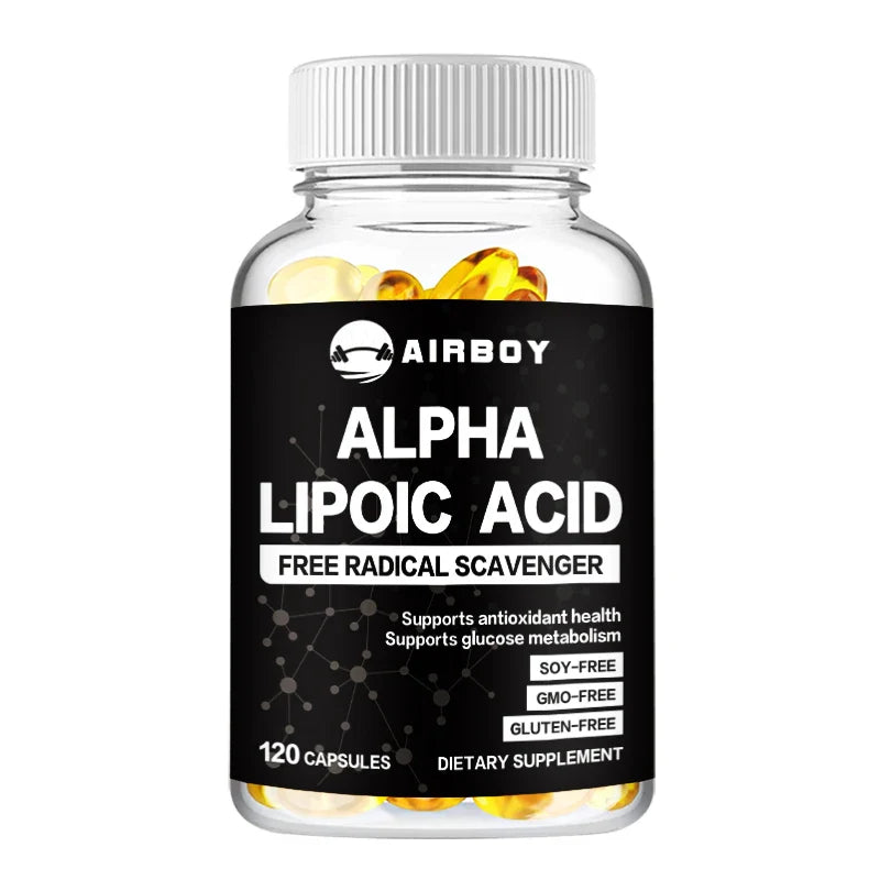 Alpha Lipoic Acid 600 Mg - Supports Antioxidant Health and Sugar Metabolism and Helps Relieve Nerve Pain